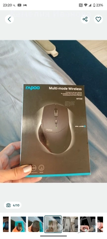 Високо качество безжична мишка Rapoo MT550-45 лв , ,светеща клавиатура,зарядно за кола , снимка 3 - Клавиатури и мишки - 48368531