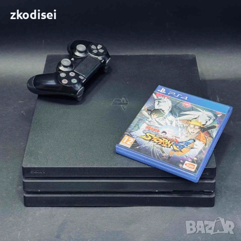 Конзола SONY - PS4 PRO с 1бр. джойстик и 1бр. игра