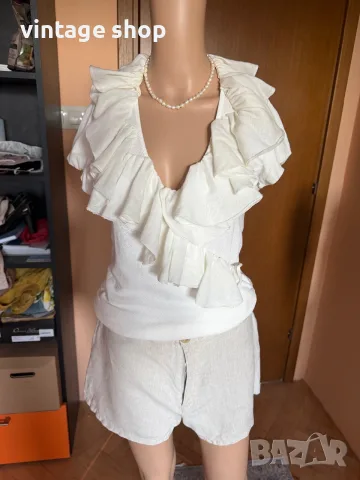 Елегантен дамски топ Ralph Lauren, размер S/M, снимка 8 - Корсети, бюстиета, топове - 55463153