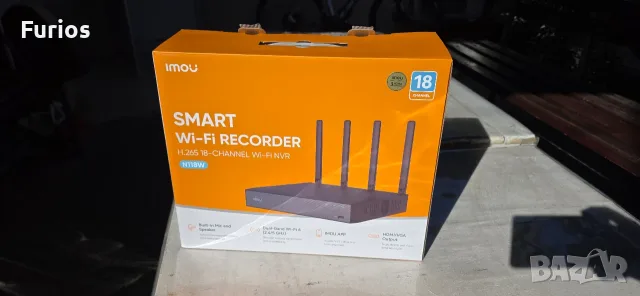 Imou NVR-N110W-8A0E, Wi-Fi 6 Dual Band, 18 канала, 8MP