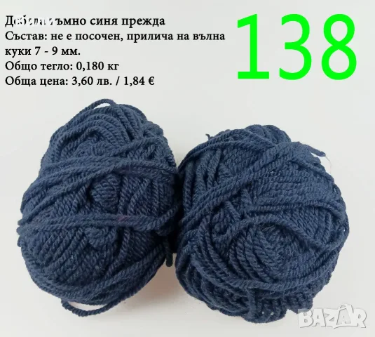 Евтини прежди в малки количества - нови и остатъци , снимка 10 - Други - 52042403
