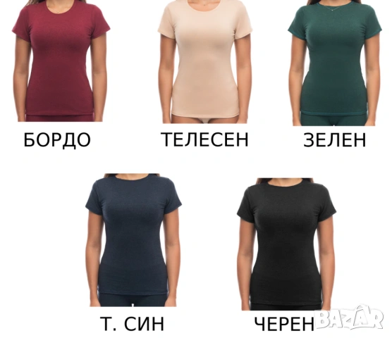 Вълнена Дамска Тениска от Фина Вълна, снимка 6 - Тениски - 54886580