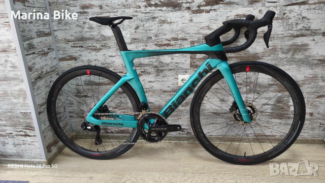 Карбонов аеро шосеен велосипед Bianchi Oltre Pro Dura-Ace Di2 12S Speed 40T | 53