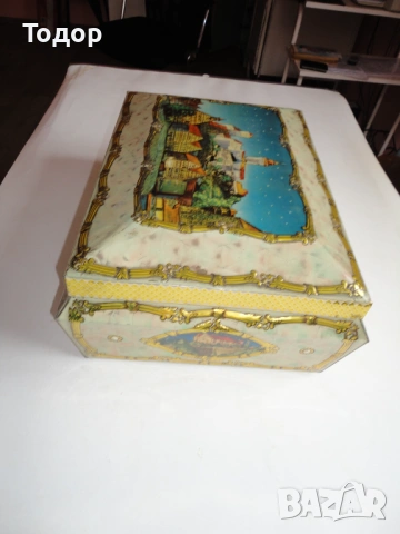 Страхотна ламаринена тенекиена кутия 6, снимка 3 - Антикварни и старинни предмети - 54085963