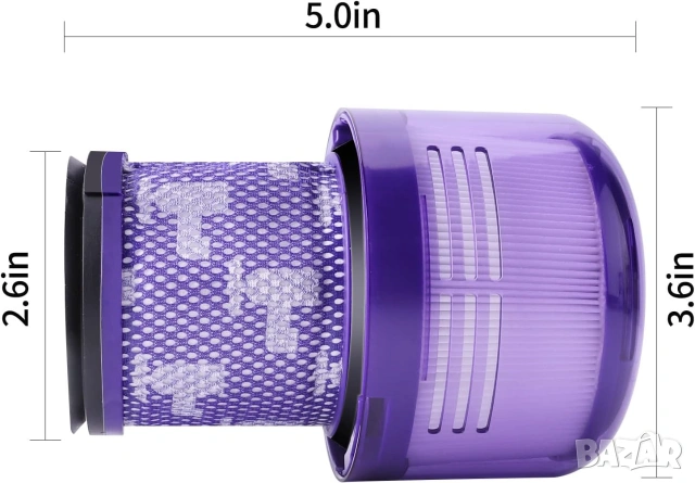 Филтри за Dyson V11, V15, SV14, SV17 и SV22, включително модели Absolute, Torque Drive, Animal, Moto, снимка 7 - Прахосмукачки - 55099340