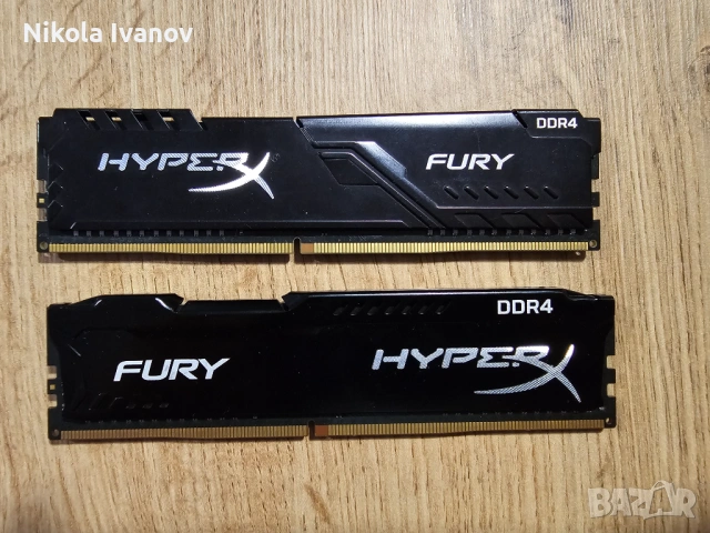 16GB (2x8GB) DDR4 Kingston Fury 2400MHz RAM памет | CL15 | 15-17-17-36 1.2V | Тествана!