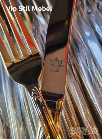 Прибори за хранене Solingen 24k позлата , снимка 5 - Прибори за хранене, готвене и сервиране - 54143226