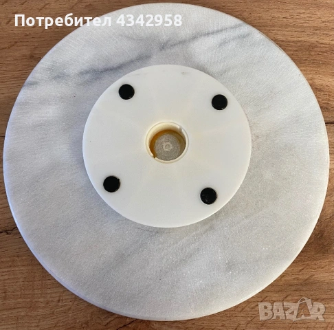 Въртяща се мраморна поставка / Lazy Susan.1960-1970г., снимка 3 - Антикварни и старинни предмети - 54553558