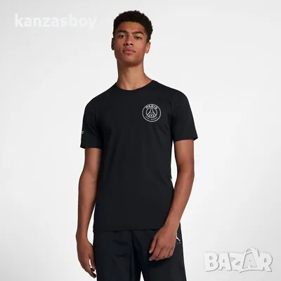 Jordan x Paris Saint-Germain Logo T-shirt - мъжка тениска р-р XS, снимка 2 - Тениски - 55458724