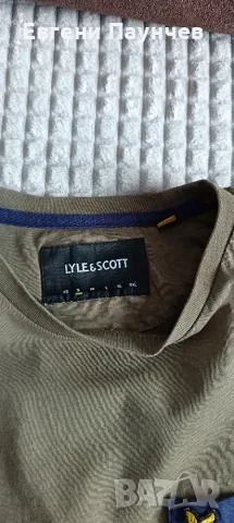 Lyle & Scott тениска с джобче в размер S, снимка 3 - Тениски - 55425246