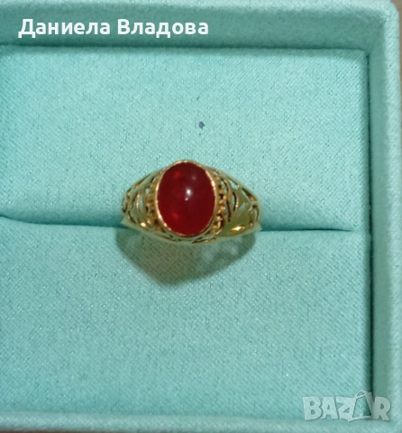 Златен пръстен , снимка 2 - Пръстени - 54683079