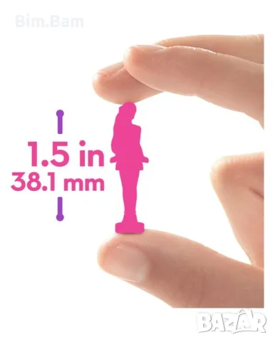 Мини кукла Barbie® в червило Mini Barbie Land - изненада / Mattel, снимка 5 - Кукли - 55396233
