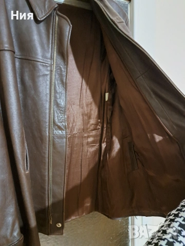 Кожено яке, снимка 2 - Якета - 54000410