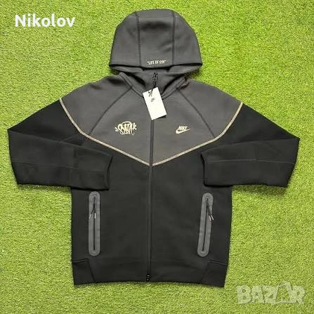 екип Nike Tech Fleece "Life of Syn" – Черен/Сив – Размер ХЛ, снимка 2 - Спортни дрехи, екипи - 55056189