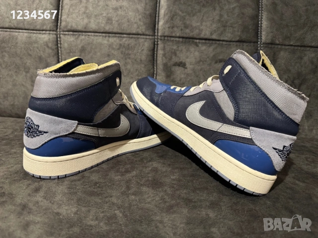 Nike Air Jordan 1 Mid SE Craft Obsidian French Blue., снимка 5 - Маратонки - 53989352