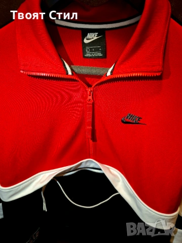 Оригинално Nike AIR  / Найк горнище с къс цип и скрит джоб , снимка 4 - Суичъри - 54555032