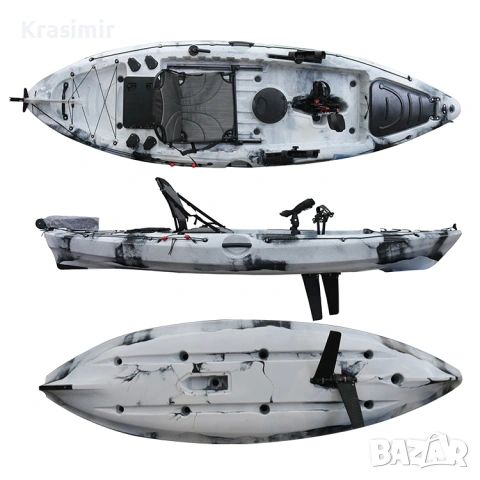 Оборудван Риболовен и туристически каяк Predator Pro, снимка 6 - Екипировка - 54785786
