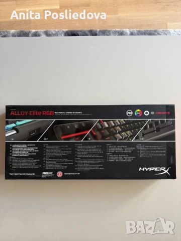 НОВА Механична геймърска клавиатура HyperX Alloy Elite RGB, снимка 2 - Клавиатури и мишки - 54466261
