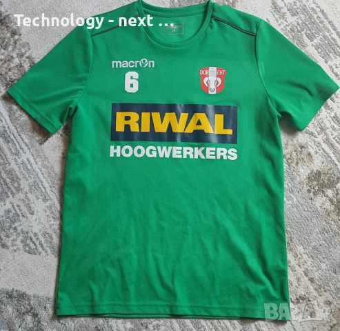 Рядка Футболна Тениска FC Dordrecht №6 - Macron (Густаво Хамер)