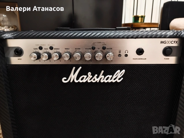 Усилвател Marshall MG30 CFX + footswitch, снимка 2 - Ресийвъри, усилватели, смесителни пултове - 54904937