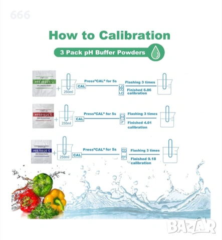 Устройство за тестване на pH на водата, цифров дисплей, снимка 3 - Друга електроника - 54084089