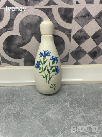 Дървена отварачка с цветя