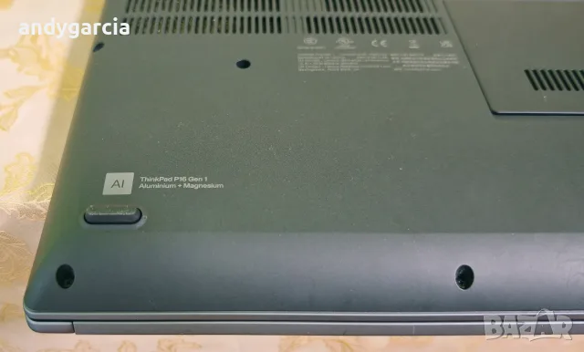Intel Core i7-12800HX/NVidia RTX A1000 4GB/16GB DDR5 RAM/512GB NVMe/16 Quad HD 2K IPS/Lenovo P16 G1, снимка 8 - Лаптопи за работа - 55667382