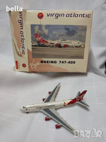 Колекционерски метален модел Boeing 747-400 Virgin Atlantic (Мащаб 1:500) – Юбилейно издание 