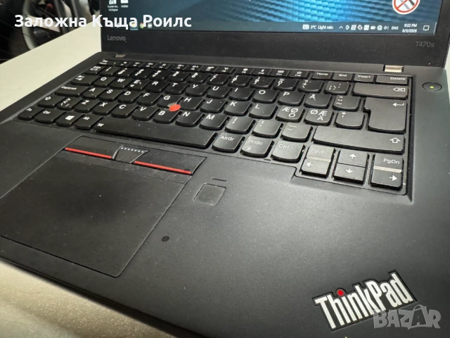 Лаптоп Lenovo ThinkPad T470s (i5, 8GB RAM, 256GB SSD), снимка 2 - Лаптопи за работа - 54768274