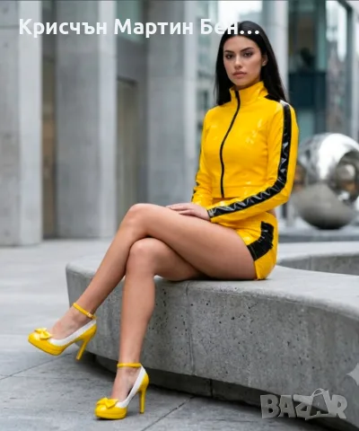 Секси Комплект Късо Яке с Къси панталонки от PvC /M, снимка 9 - Корсети, бюстиета, топове - 52086878