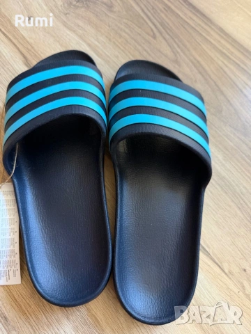 Чисто нови оригинални сини чехли Adidas !  43 н, снимка 5 - Мъжки чехли - 54723264
