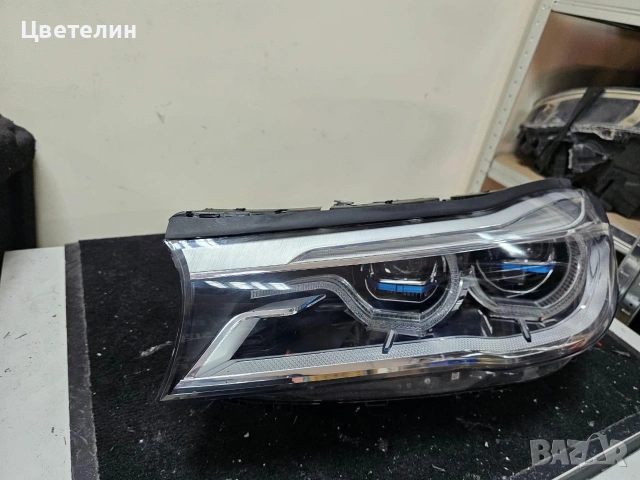 Ляв фар BMW 7 G11 G12 Laser lqv far бмв 7 г11 г12 лазер, снимка 2 - Части - 54746636