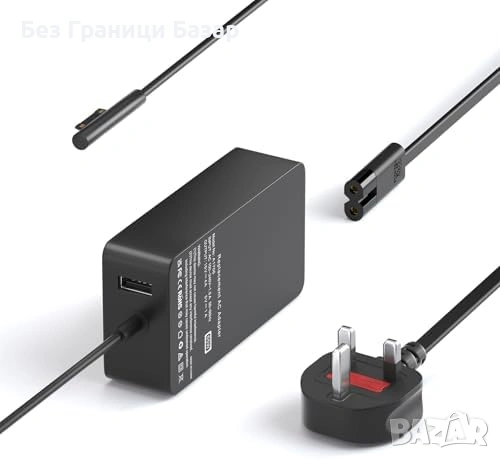 Ново 65W Зарядно за Microsoft Surface Pro 11/10/9/8/7 Захранващ Адаптер лаптоп