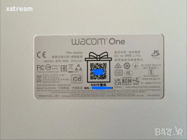 Wacom One Pen Display 12″ (DTC121W0B) Графичен Таблет с Дисплей с USB‑C, Gen-2, Почти Неупотребяван!, снимка 5 - Таблети - 55561592