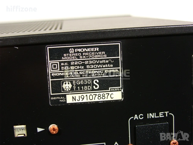 Ресивър  Pioneer sx-702rds , снимка 9 - Ресийвъри, усилватели, смесителни пултове - 54698859