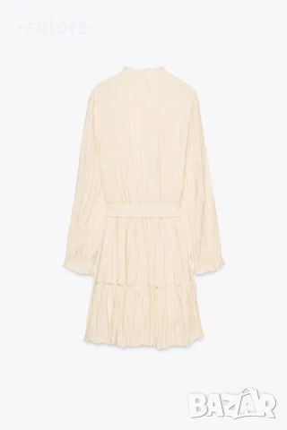 Рокля Zara слонова кост, снимка 4 - Рокли - 55138482