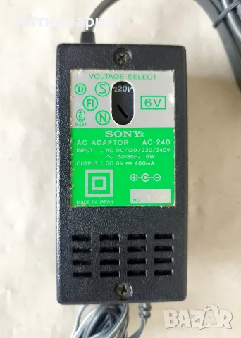 Оригинално захранване, адаптер Sony AC-240 / Japan, снимка 2 - Други - 55327695