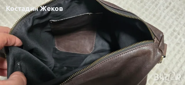 Дамска оригинална италианска чанта от естествена кожа. GENUINE LEATHER / BORSE IN PELLE / MADE, снимка 7 - Чанти - 55342144