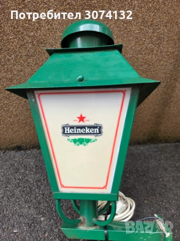 Ретро фенер Heineken за заведение, снимка 4 - Колекции - 54857641