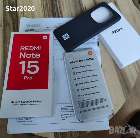 Продавам Xiaomi Redmi note 15 pro black