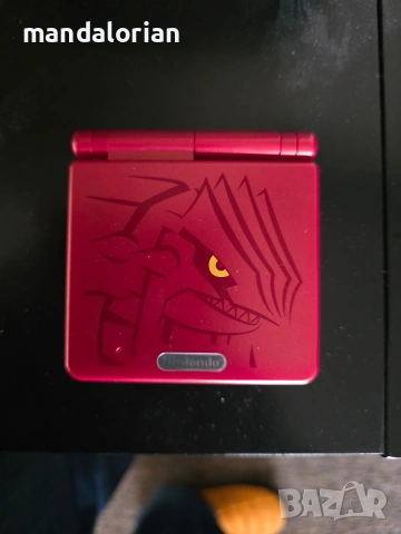 Nintendo Game Boy Advance SP Pokemon Groudon Edition.