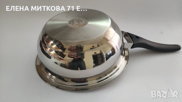 АМС масивен комплект от тиган,решетчеста кошница и капак под налягане, снимка 7 - Съдове за готвене - 54492605