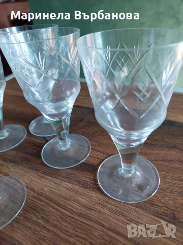 Кристални чаши, снимка 2 - Чаши - 54145754