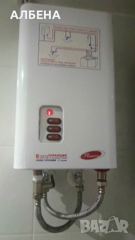 проточен бойлер Фламина 9 kw и електрическо котле, снимка 2 - Бойлери - 54450237