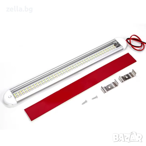 LED плафон за автомобил 120 SMD 2835, 12-85V – Универсално осветление за багажник и купе 10384, снимка 9 - Друга електроника - 54691845