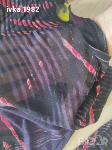 Тънка мрежеста блуза, снимка 2 - Блузи с дълъг ръкав и пуловери - 54328708