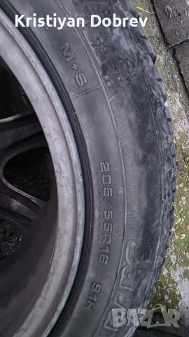 Оригинални джанти за Мерцедес/Mercedes 16" 5x112 - 6.5J ET32 с гуми (2 зимни + 2 летни), снимка 11 - Гуми и джанти - 55018192