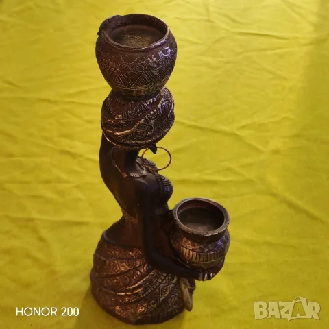 Фигурка, статуетка Африканско момиче. , снимка 3 - Статуетки - 55393344