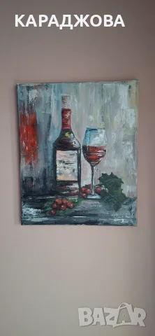 Картина с маслини бои, снимка 3 - Картини - 55618889