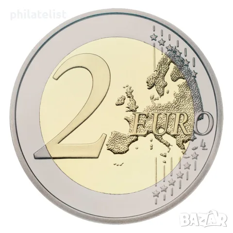Словакия 2026 - 2 евро - Европейско първенство по футбол UNC, снимка 2 - Нумизматика и бонистика - 54034321